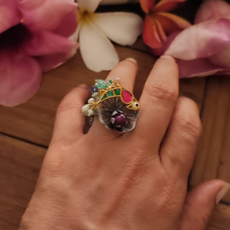 Gharana Flower Ring